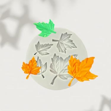 Imagem de Moldes pequenos de doces de folhas de bordo, molde de fondant de silicone, mini molde de chocolate para festa de bolo, enfeite de cupcake, decoração de bolo, projetos de polímero, artesanato de argila