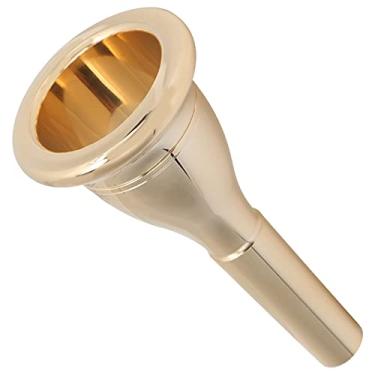 Imagem de RiToEasysports Bocal de Instrumento Musical, Amplas Aplicações, Acessório de Tuba Baixo de Cobre de 13,3 Mm (Ouro)