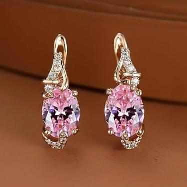 Imagem de Brincos femininos de cristal com strass, brincos de noiva brilhantes para noivas, joias de casamento pendentes, one size, Liga de aço, Sem pedra preciosa