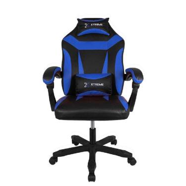 Imagem de Cadeira Gamer Conthey Supra Até 120 Kg Reclinável Preto/azul