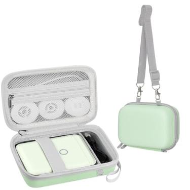 Imagem de Leayjeen Capa para impressora de etiquetas compatível com mini etiquetadora sem fio D110/PhomemoD30 D35 para impressoras de etiquetas Bluetooth portáteis e acessórios - verde (apenas capa)
