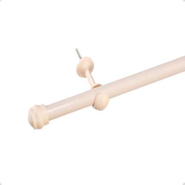 Imagem de Kit Varão Simples para Cortina de 4 Metros 19mm Com Suporte Facil de I
