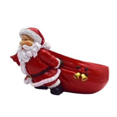 Imagem de Generic Estátua de Papai Noel, Escultura de Natal com Tigela de Armazenamento, Centro de Mesa, Presente, Diversos, Recipiente, Porta-chaves para Entrada