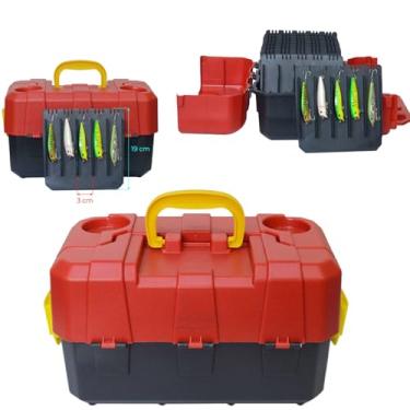 Imagem de Maleta HI Caixa Estojo Organizador Para Grande Iscas Artificial