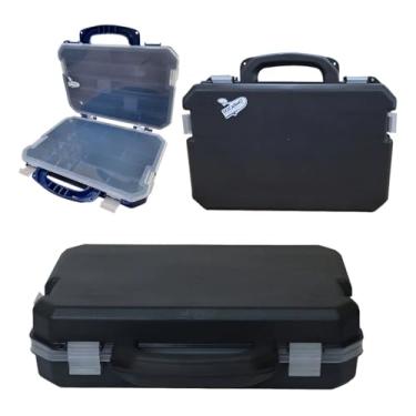 Imagem de Maleta Caixa Estojo Para Isca Artificial Grande Anteninha e Miçanga (Preto)