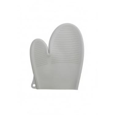 Imagem de Luva Térmica de Silicone para Cozinha, Proteção até 250°C, para Forno, Airfryer e Churrasco, Material Impermeável e Durável (Cinza)