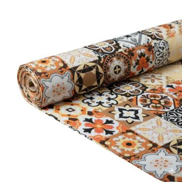 Imagem de Tecido Verona Estampado, 1,50m de Largura, 60% Algodão 40% Poliéster, Venda por Metro (Ladrilho Portugues)