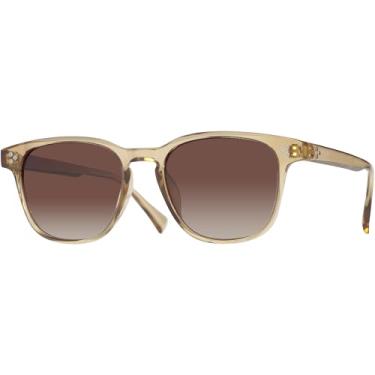 Imagem de Óculos de Sol Redondo Feminino Marrom Casual Polarizado Proteção UV400 Village Heaven 6245