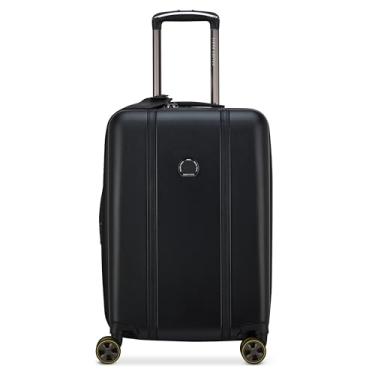 Imagem de DELSEY PARIS Bagagem expansível Cadence Hardside com rodas giratórias, Preto escuro, Carry On 20 Inch, Bagagem expansível Cadence Hardside com rodas giratórias