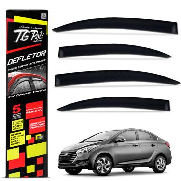 Imagem de Calha De Chuva HB20s 2013 a 2019 Defletor Fume Acrílico Tgpoli