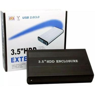 Imagem de Case Hd Externo Sata 3.5 Usb 2.0 Gaveta Pc - LEHMOX