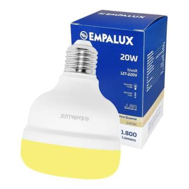 Imagem de Lâmpada Bulbo Led Alta Potência 20W Branco Quente - EMPALUX, Bivolt