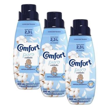 Imagem de Kit 3 Amaciantes Concentrado Comfort Puro Cuidado 500ml