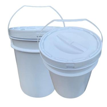 Imagem de Balde Para Tirar Leite 20L Tampa De Rosquear - Kit 2 Pçs