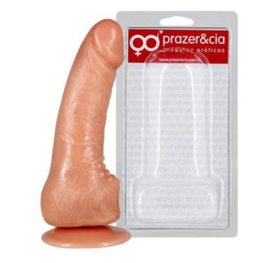 Imagem de Prótese Com Ventosa Sem Vibro 18 X 3,8Cm Dildo Maciço para Strap-on e Fetiches MASSVBG
