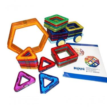 Imagem de Brinquedo Educativo De Montar Magnético Formagnéticos 40Pçs
