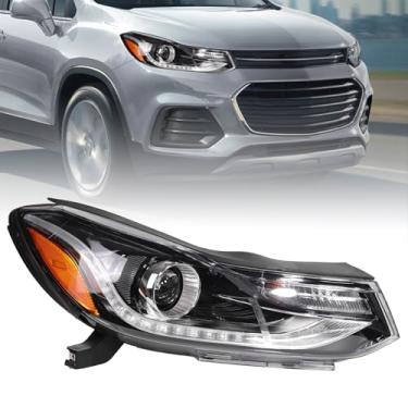 Imagem de Zhaoyang Conjunto de farol compatível com Chevy Chevrolet Trax 2017 2018 2019 2020 2021 2022 com projetor LED DRL substituição de farol de halogênio (lado direito do passageiro)