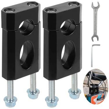 Imagem de Elevadores de guidão 7/8 com adaptadores de guidão de motocicleta de orifício duplo, braçadeiras, chaves e peças de elevação de metal para 50-125Cc Crf50 Xr50 Dirt S