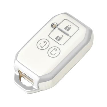 Imagem de Capa de chave de carro para Suzuki Spacia MK53S Jimny Sierra Swift Wagon acessórios internos capa de chave de controle remoto de carro