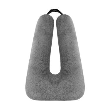 Imagem de Travesseiro de viagem, travesseiro de carro de viagem para crianças e adultos, travesseiro para dormir, suporte de cabeça, pescoço e corpo para avião e escritórios, travesseiros essenciais de viagem