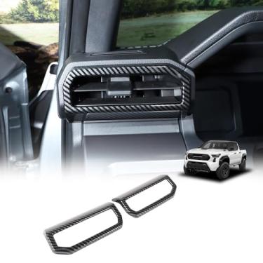 Imagem de Daeiclru Tampa decorativa A/C de saída de ar lateral do painel compatível com Toyota Tacoma 2024 2025, acessórios de acabamento da tampa da moldura da saída de ar condicionado para ventilação de ar