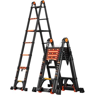 Imagem de Escadas, Alumitelesextension Escada telescópica com capacidade de 150 kg, multiuso, moldura telescópica/7M