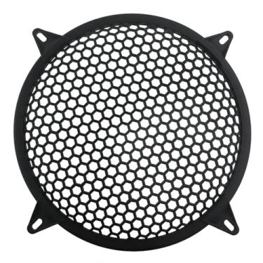 Imagem de CChiai Grade de subwoofer ABS preta de 25 cm adequada para substituição/alto-falante de transmissão de carro e jardim faça você mesmo