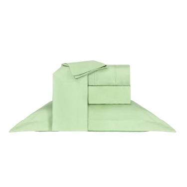 Imagem de Jogo de cama king 1000 fios deluxe hotel - verde - First Class, King, 