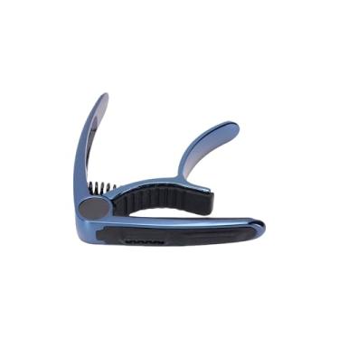 Imagem de Alomejor Capo de Guitarra, Com Almofada Antiderrapante e Suporte de Picareta, Almofada de Silicone, Adequado para Guitarras Clássicas Folk, Ukulele (BLUE)