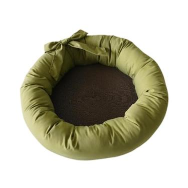 Imagem de Generic Arranhador de Papelão para Gatos, Almofada Redonda, Proteção de Móveis, verde