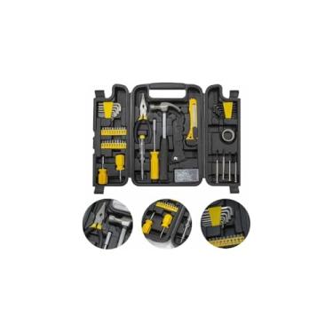 Imagem de Jogo de Ferramenta com Maleta 200 Peças, Preta, Aço Carbônico e PP, 32x22x5cm, 1,419kg, Chaves Allen, Bits, Alicate, Martelo