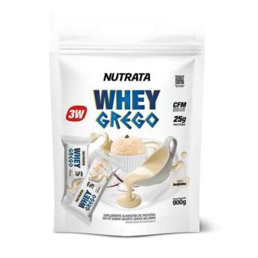 Imagem de Whey Grego Beijinho Refil - Nutrata - 900G