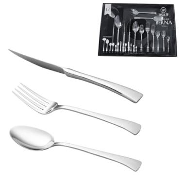 Imagem de Faqueiro Berna de Aço Inox com Estojo Litografado 101 peças Wolff