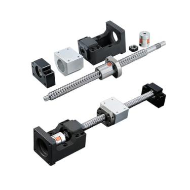 Imagem de Conjunto de fuso esférico SFU2005 SFU2010 de 20 mm + suporte de motor integrado HM15-86 + suporte BF15 + alojamento de porca DSG20 + acoplamento LF30X40 (SFU2005 para NAME34,300 mm)