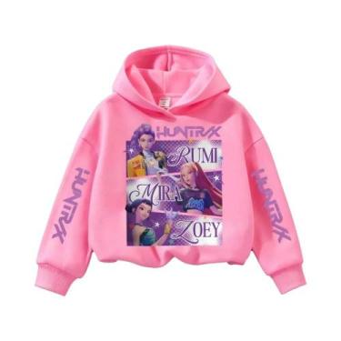 Imagem de Moletom Teenage KPop Demon Hunters Y2K De Manga Comprida, Roupa Casual