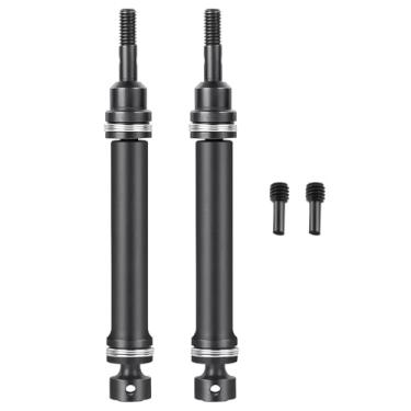 Imagem de SWX 1/16 Universal Front/Rear Axle CVD Drive Shaft 2Pcs Steel CVD Drive Shaft Compatible with 1: 16 TRX Mini E-Revo VXL RC Crawler Car Upgrade Parts