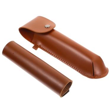 Imagem de LIFKICH Capa protetora durável de couro trado manual para atividades ao ar livre para acampamento e atividades de arbustos, design multifuncional com fecho de botão