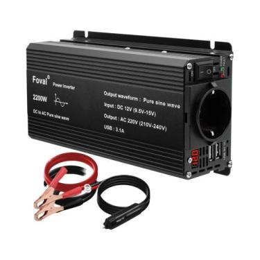 Imagem de Inversor De Onda Senoidal Pura 1500W 2200W 2600W DC 12V Para AC 220V T