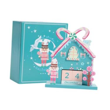 Imagem de Fiocias Calendário Do Advento de Madeira, Enfeite de Mesa com Números E Datas, Anos Ilimitados, Decoração de Natal para a Sala de Estar, Presente para, estilo B