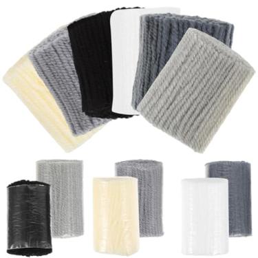 Imagem de MAGICLULU 12 rolos de fio de gancho de trinco pré-cortado para tapete de tricô para artesanato fio de crochê macio fio de costura colorida substituir fios para fazer fronhas cobertores (cor 4)