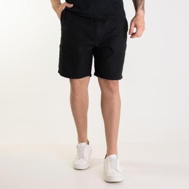 Imagem de Bermuda Acostamento Linho Preta-Masculino