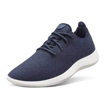 Imagem de Allbirds Tênis masculino de lã, tênis para uso diário, lavável na máquina, feito com materiais naturais, Hazy Indigo (sola de nevasca), 42