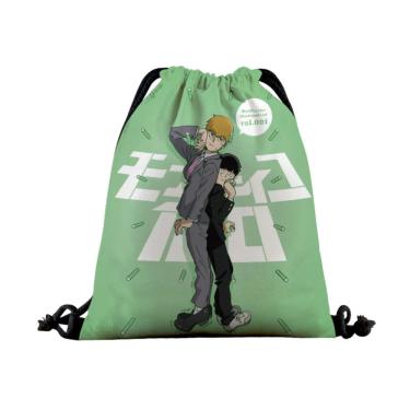 Imagem de Bolsa com cordão Bolsa de ginástica Mobs Psychos 100 Anime String Swim