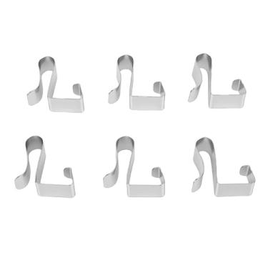 Imagem de HURRISE 50 Clipes de Calha de Metal Resistentes às Intempéries, Clipes de Gancho de Calha de Metal para Luzes de Natal, Sem Ferramentas Necessárias para a Decoração do Feriado (L)