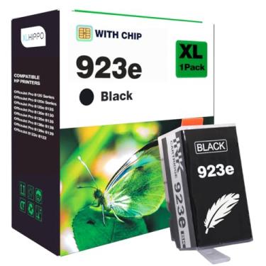 Imagem de Substituição preta 923e para cartuchos de tinta preta HP 923 HP923 HP923e 923XL compatível com OfficeJet Pro 8130e 8135e 8138e 8139e 8130 Office Jet Pro 8125e 8130 8120 8120e Series (1 pacote)