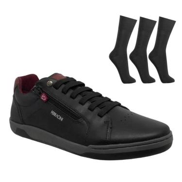 Imagem de Kit Sapatênis Ferracini Lexus Masculino + 3 Pares-Masculino