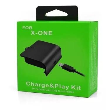 Imagem de Kit Bateria + Cabo Carregador Controle  Compatível com Xbox One Recarr