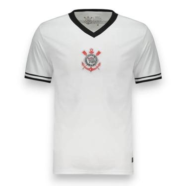 Imagem de Camiseta Corinthians Dry Gola V Logo Bordado Oficial