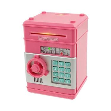 Imagem de Cofrinho Eletrônico Infantil Com Impressão Digital E Senha, Mini Caixa