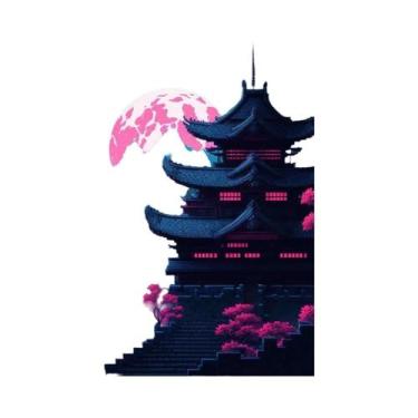 Imagem de Pôster De Paisagem Urbana Neon De Tóquio, Arte De Parede Em Canvas Par